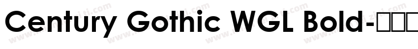 Century Gothic WGL Bold字体转换